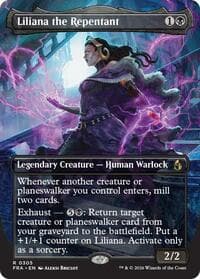 Liliana the Repentant (Borderless) - Reality Fracture - Magic: The Gathering card