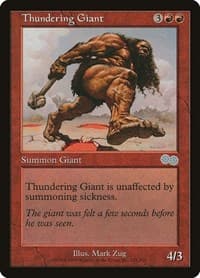 Thundering Giant - Urza's Saga - Magic: The Gathering card