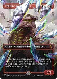 Craterclaw Colossus (Borderless) (Facet Foil) (0455) - Reality Fracture - Magic: The Gathering card