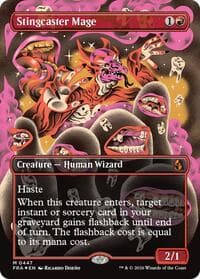 Stingcaster Mage (Borderless) (0447) - Reality Fracture - Magic: The Gathering card