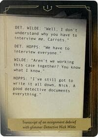 Whispers in the Well Case File Cards (1 of 18) - Whispers in the Well - Disney Lorcana card