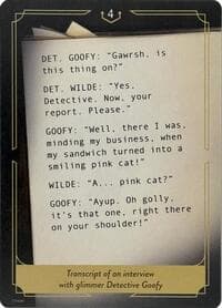 Whispers in the Well Case File Cards (4 of 18) - Whispers in the Well - Disney Lorcana card