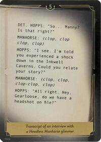 Whispers in the Well Case File Cards (5 of 18) - Whispers in the Well - Disney Lorcana card