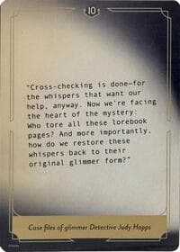 Whispers in the Well Case File Cards (10 of 18) - Whispers in the Well - Disney Lorcana card