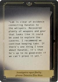 Whispers in the Well Case File Cards (15 of 18) - Whispers in the Well - Disney Lorcana card