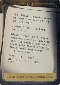 Whispers in the Well Case File Cards (18 of 18) - Whispers in the Well - Disney Lorcana card