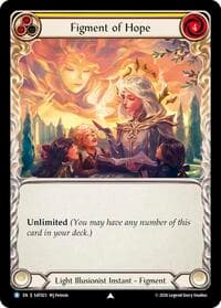 Figment of Hope (Yellow) // Suraya, Archangel of Endless Hope - Silver Age: Usurp the Shadow Throne - Flesh and Blood TCG card