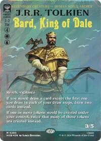 Bard, King of Dale (Borderless) (Surge Foil) - The Hobbit - Magic: The Gathering card