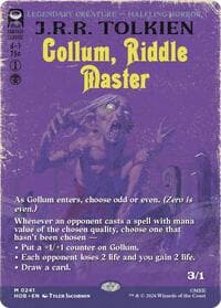 Gollum, Riddle Master (Borderless) - The Hobbit - Magic: The Gathering card