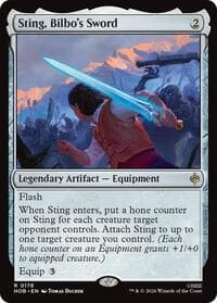 Sting, Bilbo's Sword - The Hobbit - Magic: The Gathering card