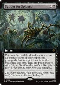 Supper for Spiders (Extended Art) - The Hobbit - Magic: The Gathering card