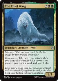 The Chief Warg - The Hobbit - Magic: The Gathering card