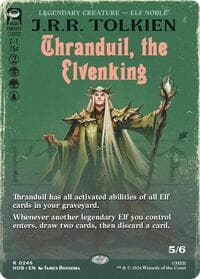 Thranduil, the Elvenking (Borderless) - The Hobbit - Magic: The Gathering card