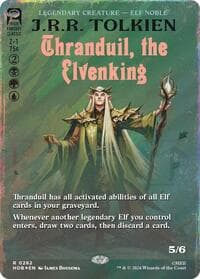 Thranduil, the Elvenking (Borderless) (Surge Foil) - The Hobbit - Magic: The Gathering card