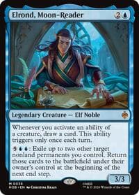Elrond, Moon-Reader - The Hobbit - Magic: The Gathering card
