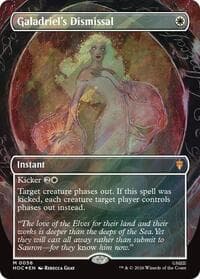 Galadriel's Dismissal (Borderless) (Surge Foil) - The Hobbit: Eternal-Legal - Magic: The Gathering card