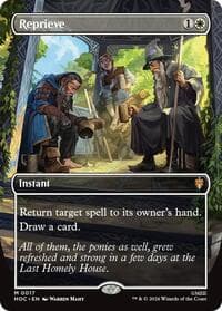 Reprieve (Borderless) - The Hobbit: Eternal-Legal - Magic: The Gathering card