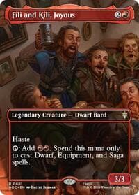 Fili and Kili, Joyous (Borderless) - The Hobbit: Eternal-Legal - Magic: The Gathering card