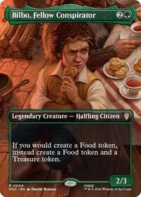 Bilbo, Fellow Conspirator (Borderless) - The Hobbit: Eternal-Legal - Magic: The Gathering card