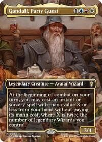 Gandalf, Party Guest (Borderless) - The Hobbit: Eternal-Legal - Magic: The Gathering card