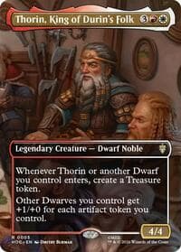 Thorin, King of Durin's Folk (Borderless) - The Hobbit: Eternal-Legal - Magic: The Gathering card