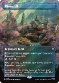 Rivendell (Borderless) (Surge Foil) - The Hobbit: Eternal-Legal - Magic: The Gathering card