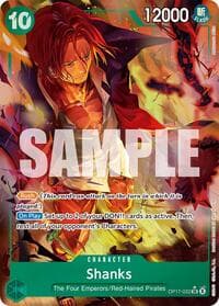 Shanks (022) (Alternate Art) - The World's Strongest Warriors - One Piece Card Game card