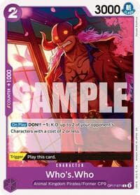 Who's.Who - The World's Strongest Warriors - One Piece Card Game card