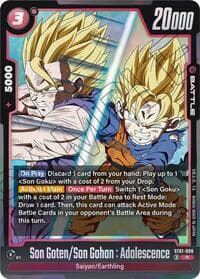 Son Goten/Son Gohan : Adolescence - Story Booster 01 - Dragon Ball Super: Fusion World card