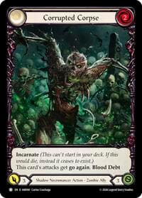 Corrupted Corpse (Extended Art) - Usurp the Shadow Throne Pre-release Cards - Flesh and Blood TCG card