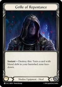 Grille of Repentance - Usurp the Shadow Throne Pre-release Cards - Flesh and Blood TCG card