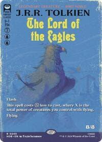 The Lord of the Eagles (Borderless) - The Hobbit - Magic: The Gathering card