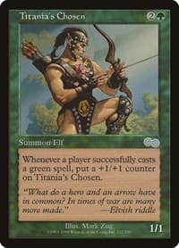 Titania's Chosen - Urza's Saga - Magic: The Gathering card