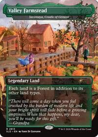 Valley Farmstead - Yavimaya, Cradle of Growth - Secret Lair Drop Series - Magic: The Gathering card