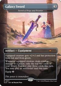 Galaxy Sword - Sword of Forge and Frontier - Secret Lair Drop Series - Magic: The Gathering card