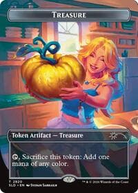 Treasure Token (2820) - Secret Lair Drop Series - Magic: The Gathering card