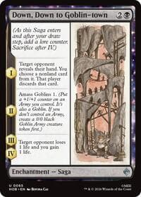 Down, Down to Goblin-town - The Hobbit - Magic: The Gathering card