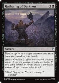 Gathering of Darkness - The Hobbit - Magic: The Gathering card