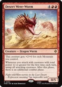 Desert Were-Worm - The Hobbit - Magic: The Gathering card