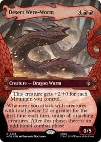 Desert Were-Worm (Showcase) - The Hobbit - Magic: The Gathering card