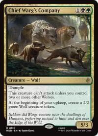 Chief Warg's Company - The Hobbit - Magic: The Gathering card