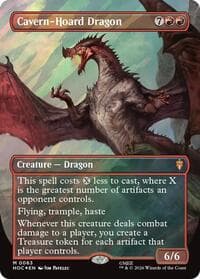 Cavern-Hoard Dragon (Borderless) (Surge Foil) - The Hobbit: Eternal-Legal - Magic: The Gathering card