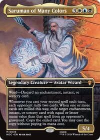 Saruman of Many Colors (Borderless) - The Hobbit: Eternal-Legal - Magic: The Gathering card