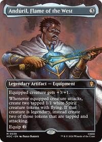 Anduril, Flame of the West (Borderless) - The Hobbit: Eternal-Legal - Magic: The Gathering card
