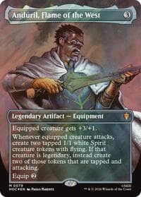 Anduril, Flame of the West (Borderless) (Surge Foil) - The Hobbit: Eternal-Legal - Magic: The Gathering card