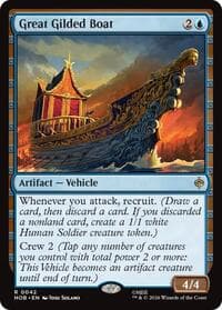Great Gilded Boat - The Hobbit - Magic: The Gathering card
