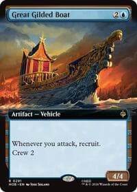 Great Gilded Boat (Extended Art) - The Hobbit - Magic: The Gathering card