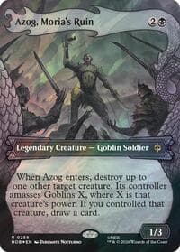 Azog, Moria's Ruin (Showcase) (Surge Foil) - The Hobbit - Magic: The Gathering card