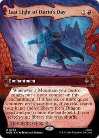Last Light of Durin's Day (Showcase) - The Hobbit - Magic: The Gathering card