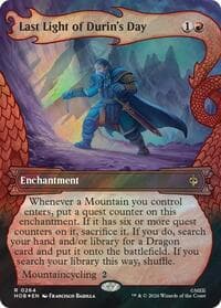 Last Light of Durin's Day (Showcase) (Surge Foil) - The Hobbit - Magic: The Gathering card